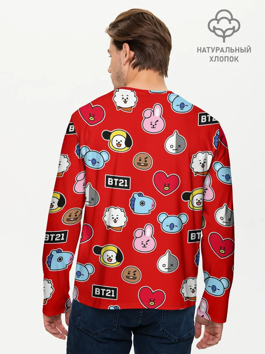 Мужской лонгслив базовый / BTS