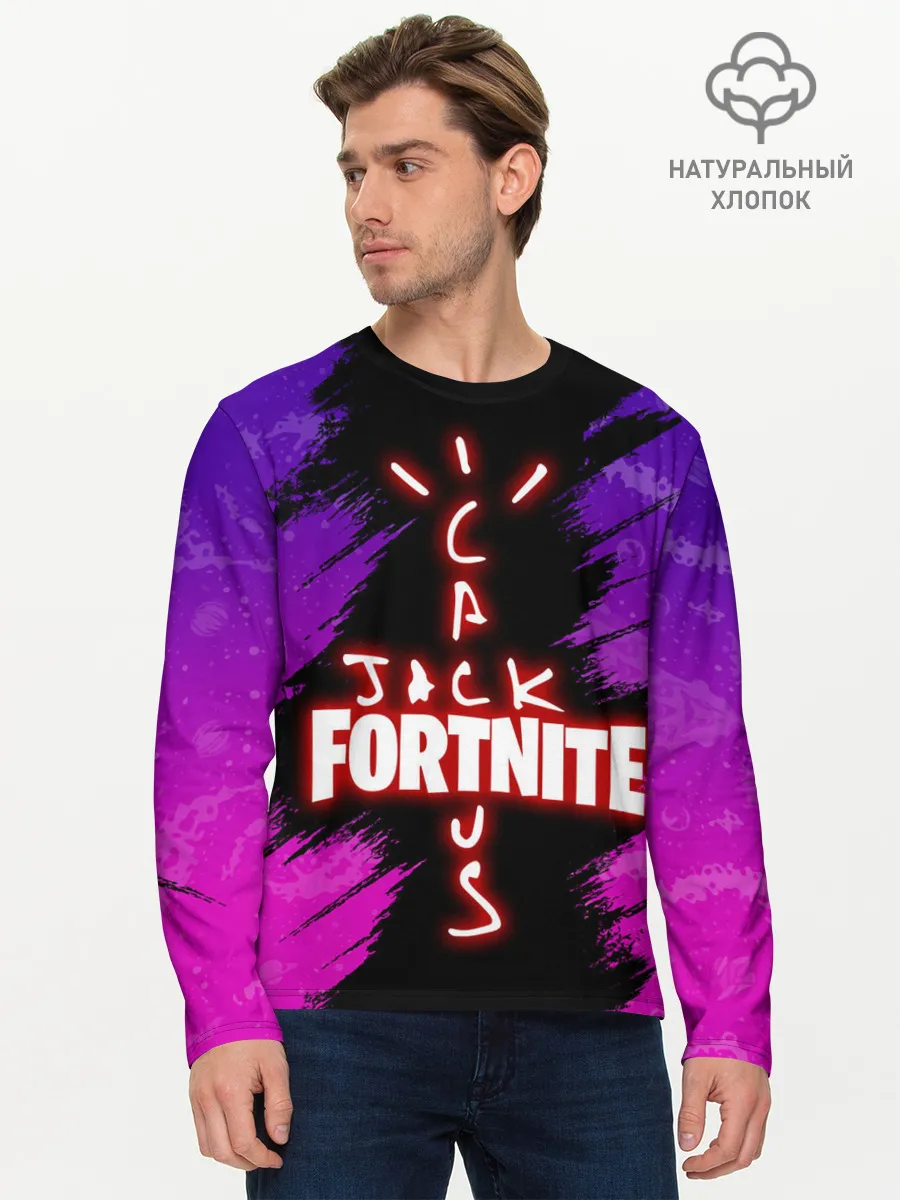 Мужской лонгслив базовый / FORTNITE X TRAVIS SCOTT