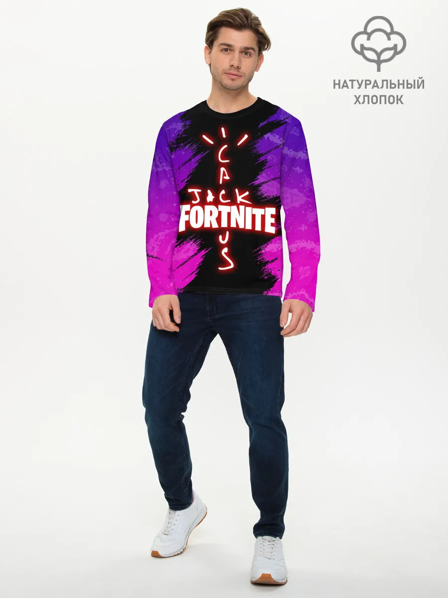 Мужской лонгслив базовый / FORTNITE X TRAVIS SCOTT