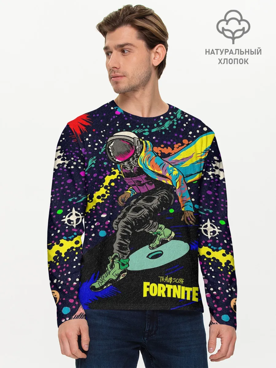 Мужской лонгслив базовый / TRAVIS SCOTT+FORTNITE