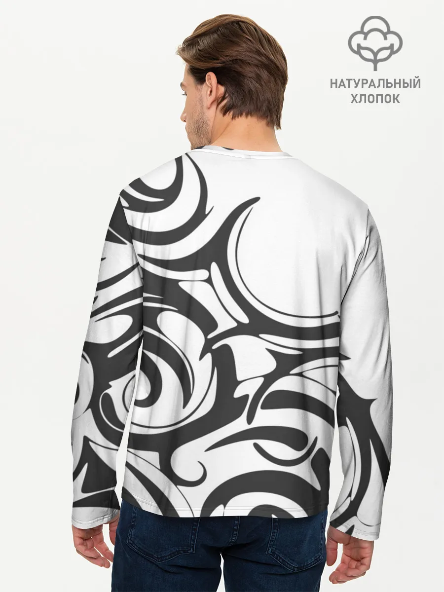 Мужской лонгслив базовый / Узоры