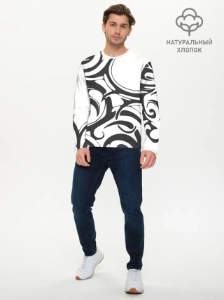 Мужской лонгслив базовый / Узоры