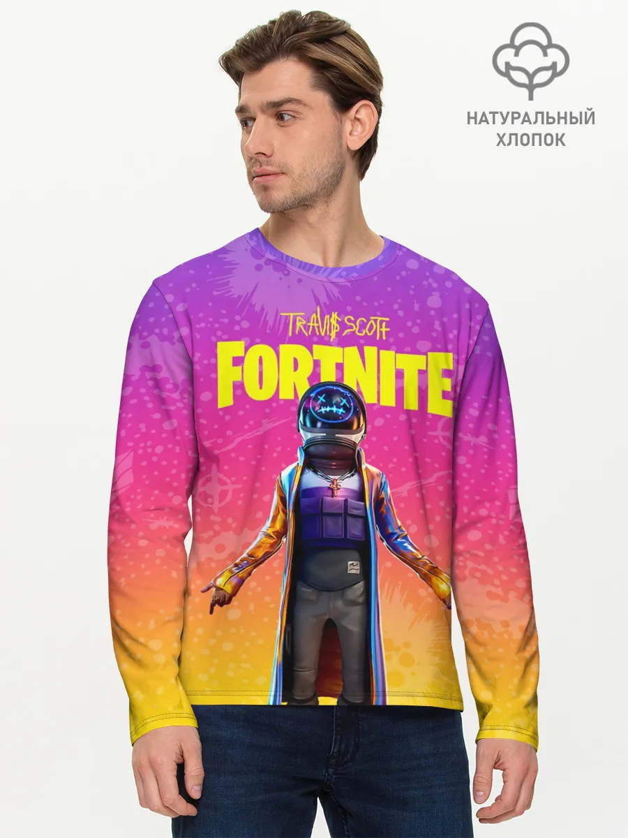 Мужской лонгслив базовый / TRAVIS SCOTT+FORTNITE
