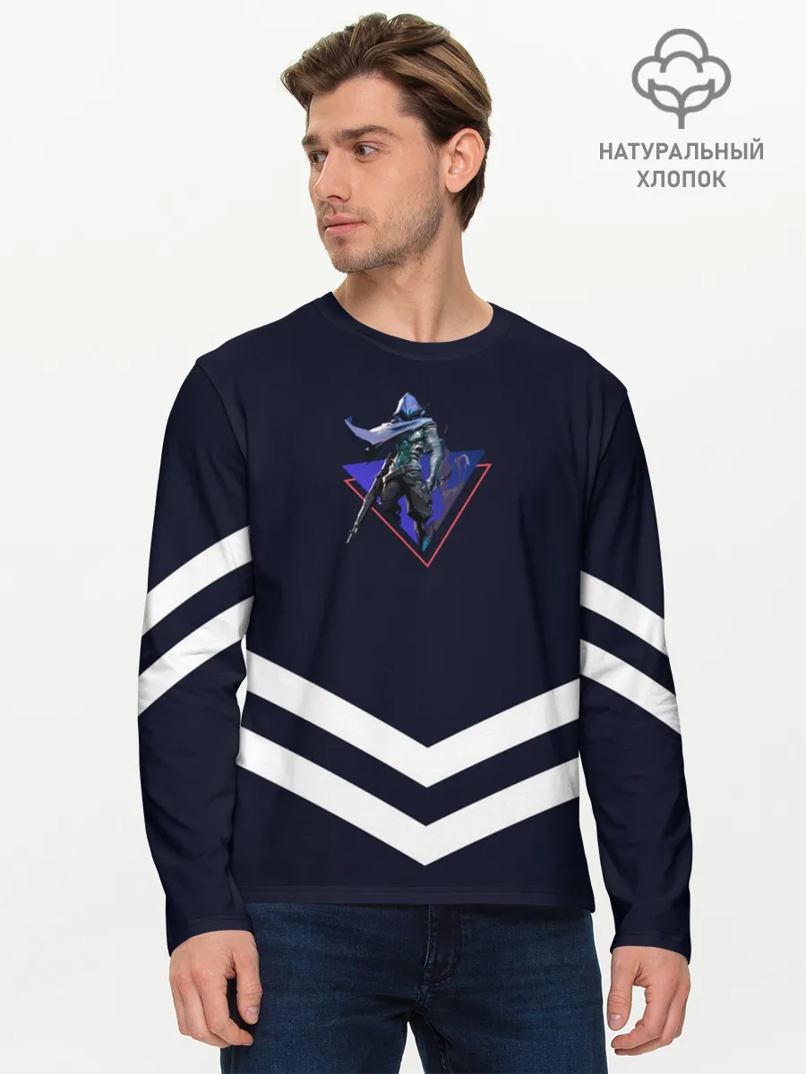 Мужской лонгслив базовый / Valorant