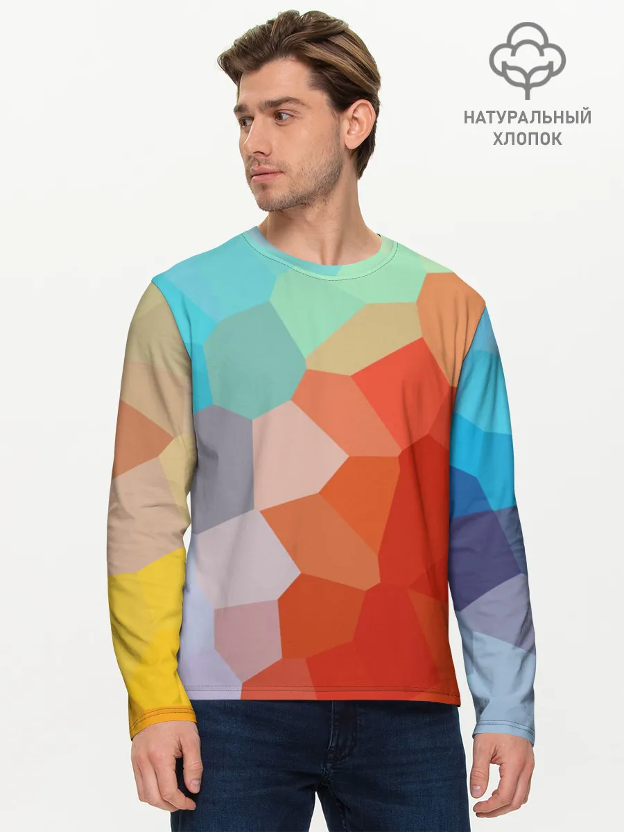 Мужской лонгслив базовый / Пикси кристаллы