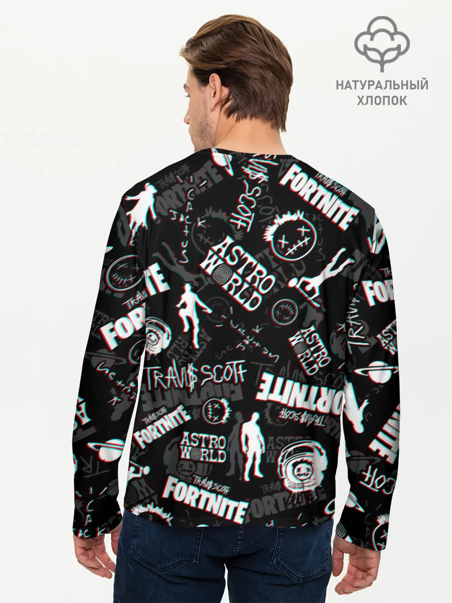 Мужской лонгслив базовый / TRAVIS SCOTT+FORTNITE