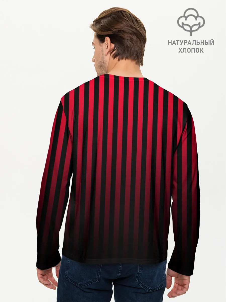 Мужской лонгслив базовый / Пикси полосы