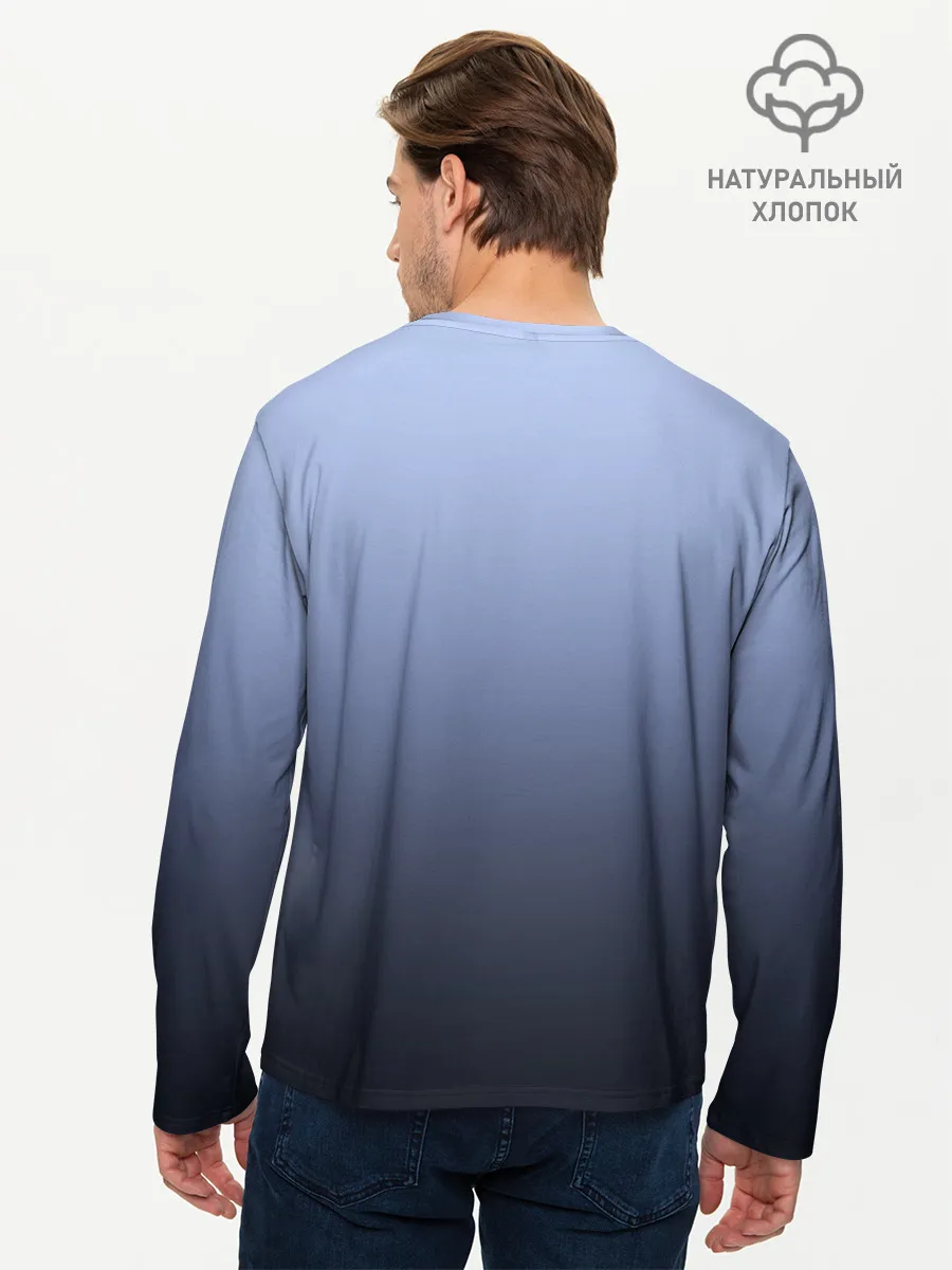 Мужской лонгслив базовый / футуристический ворон