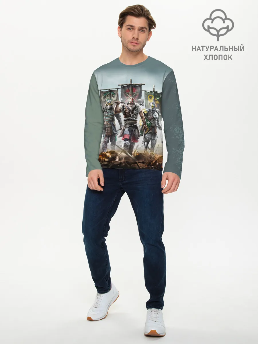 Мужской лонгслив базовый / For Honor