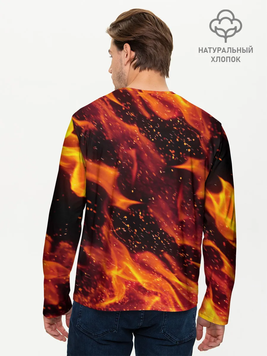 Мужской лонгслив базовый / ЯЗЫКИ ПЛАМЕНИ