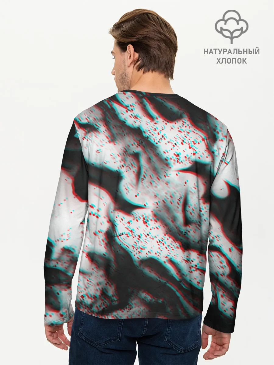 Мужской лонгслив базовый / ОГОНЬ ГЛИТЧ