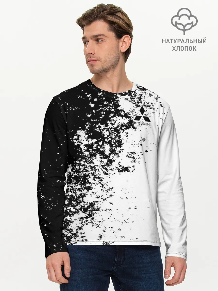 Мужской лонгслив базовый / Mitsubishi