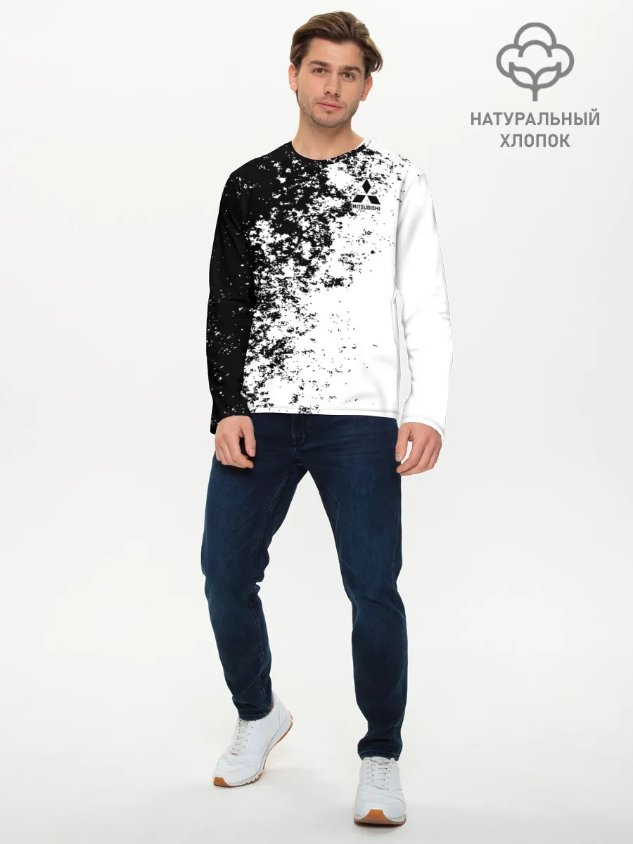 Мужской лонгслив базовый / Mitsubishi