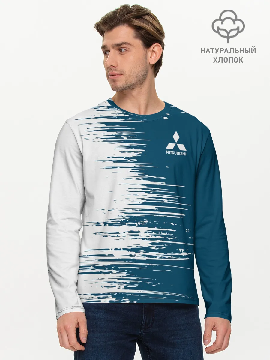 Мужской лонгслив базовый / Mitsubishi