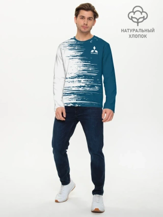 Мужской лонгслив базовый / Mitsubishi