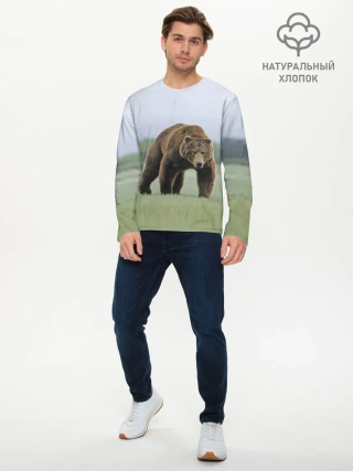 Мужской лонгслив базовый / Россия