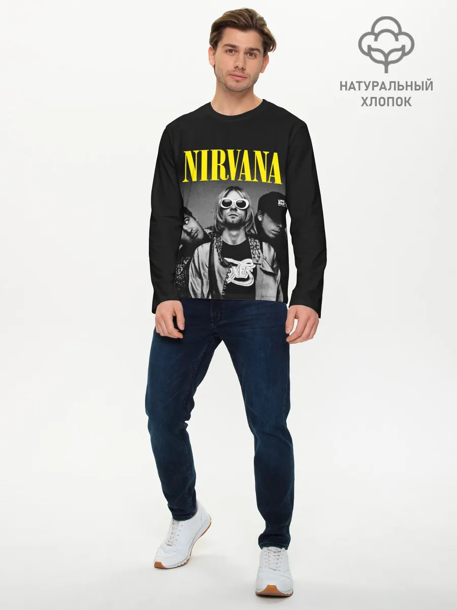 Мужской лонгслив базовый / NIRVANA