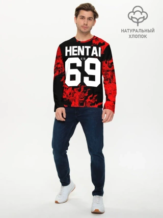 Мужской лонгслив базовый / HENTAI [02]