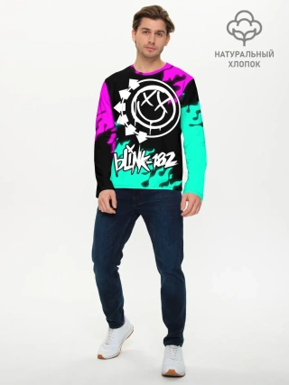 Мужской лонгслив базовый / Blink-182