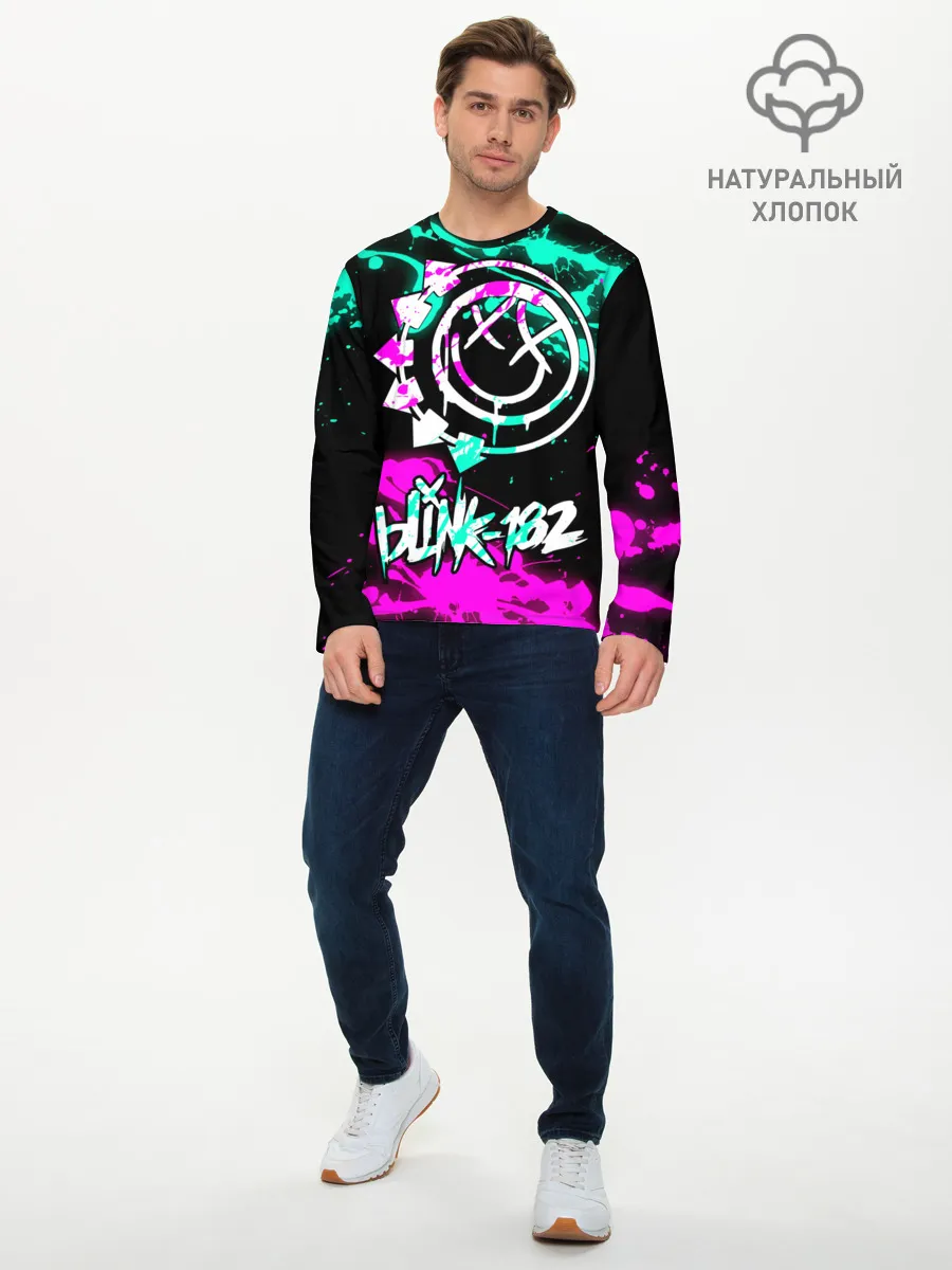 Мужской лонгслив базовый / Blink-182