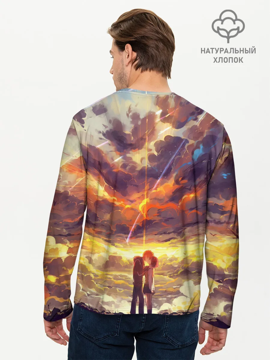 Мужской лонгслив базовый / Кимино Аниме