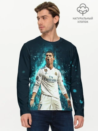 Мужской лонгслив базовый / Роналдо