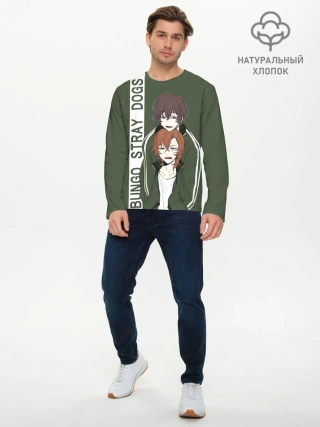 Мужской лонгслив базовый / Дазай и Чуя