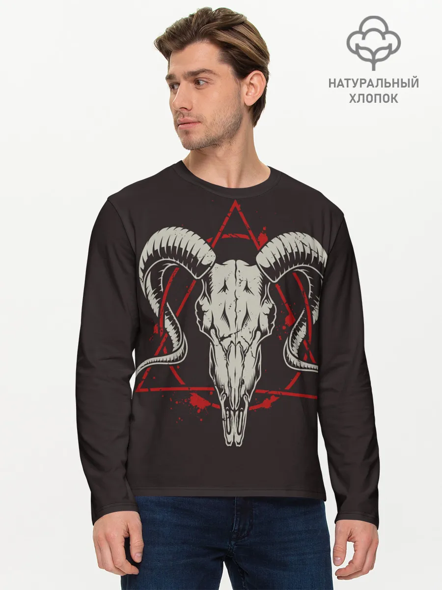 Мужской лонгслив базовый / Культ