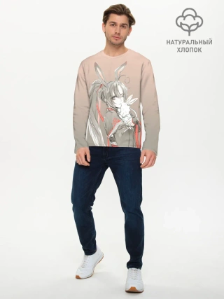 Мужской лонгслив базовый / Магистр дьявольского культа