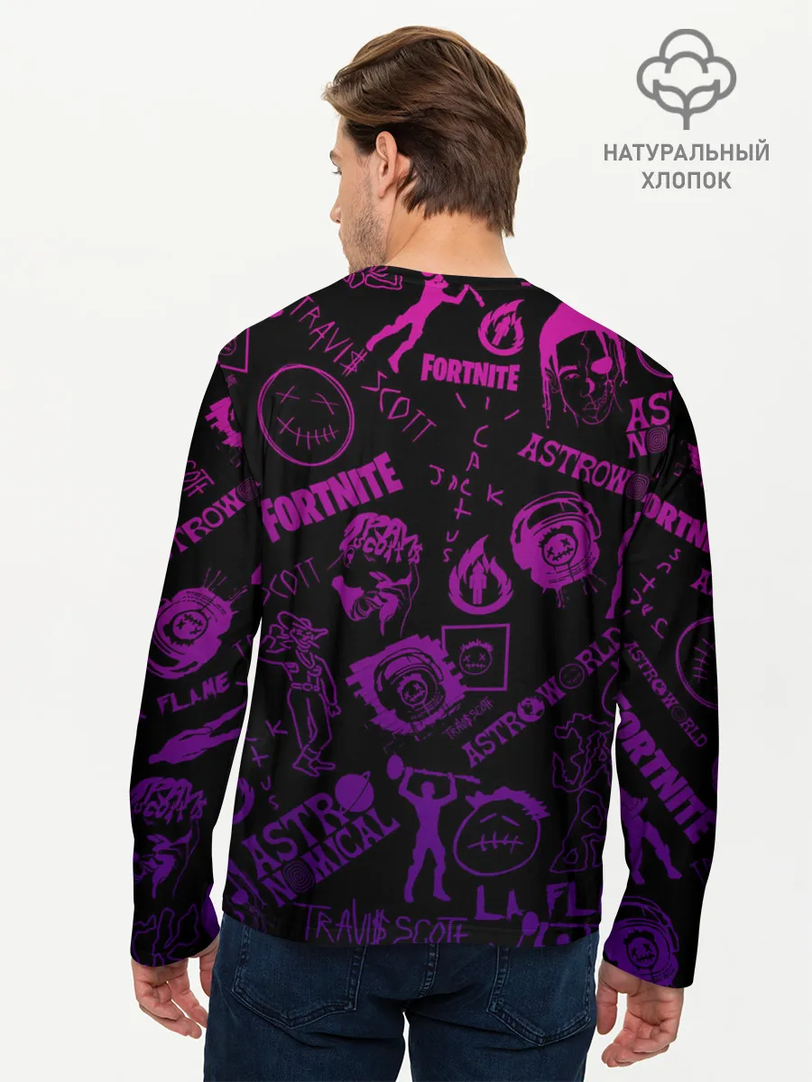 Мужской лонгслив базовый / TRAVIS SCOTT X FORTNITE.