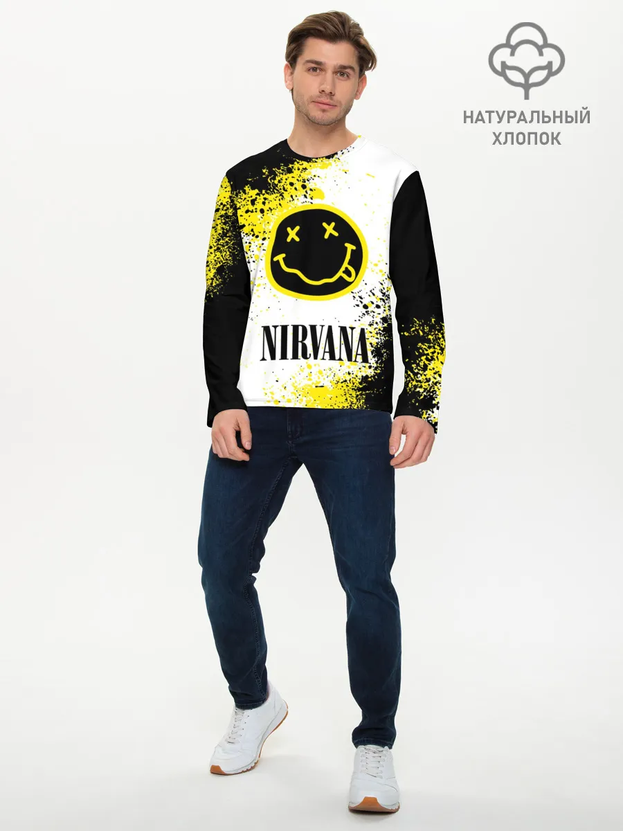 Мужской лонгслив базовый / NIRVANA