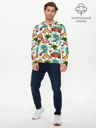 Мужской лонгслив базовый / Летнее Настроение