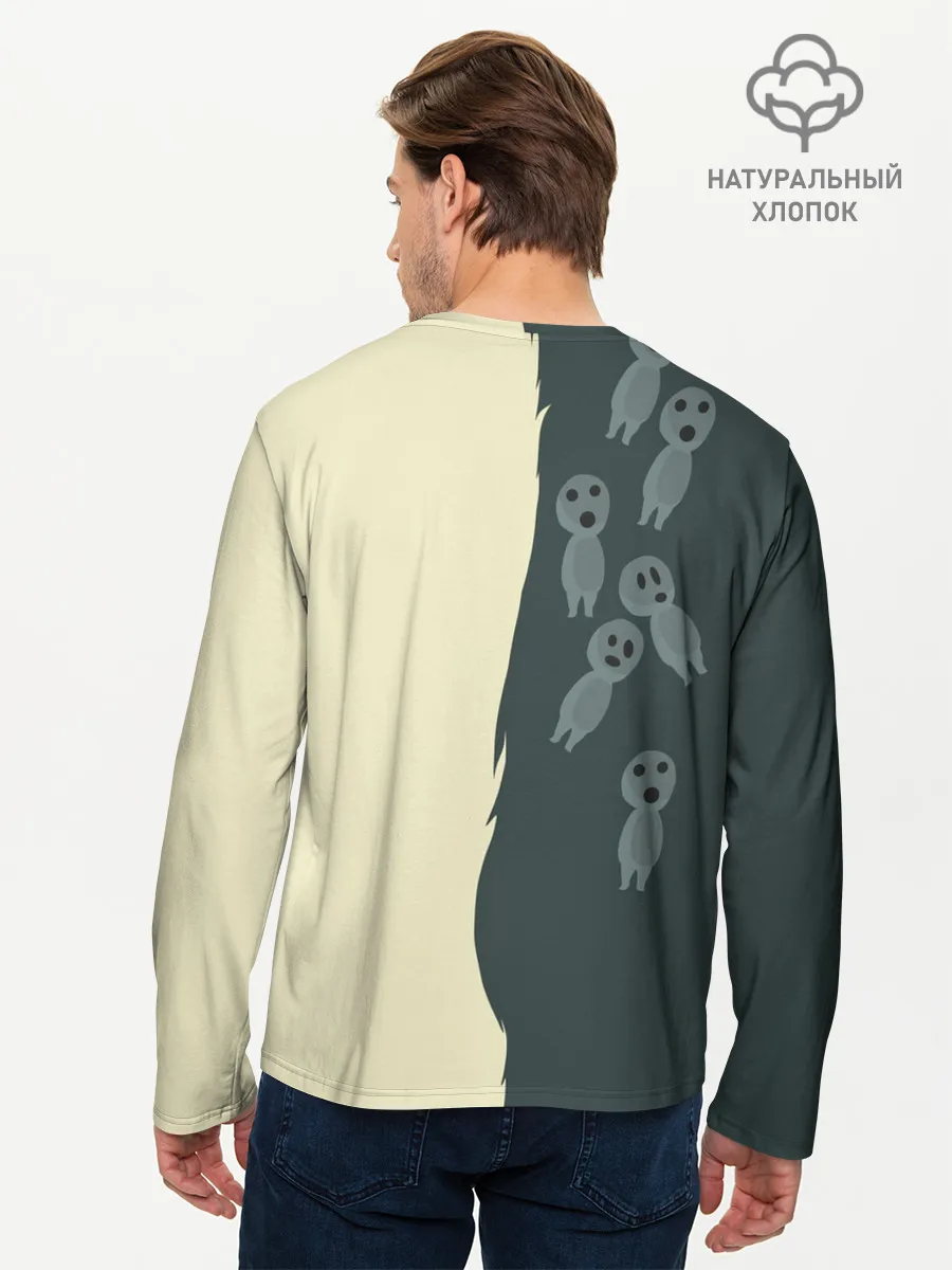 Мужской лонгслив базовый / Принцесса Мононоке