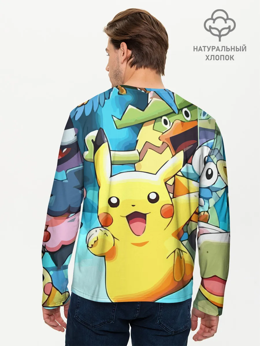 Мужской лонгслив базовый / Pokrmons