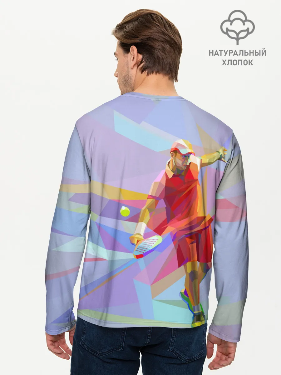 Мужской лонгслив базовый / Абстракция
