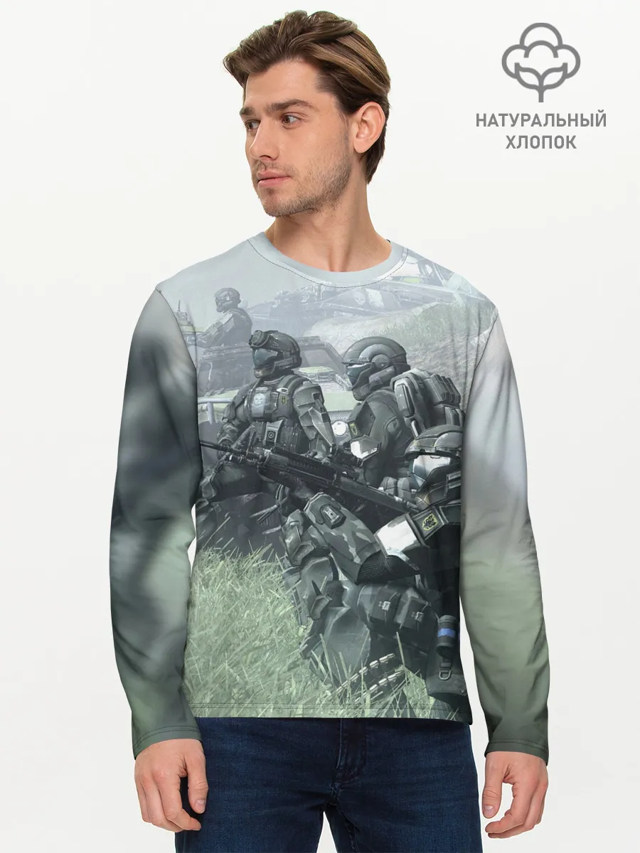 Мужской лонгслив базовый / Halo 2