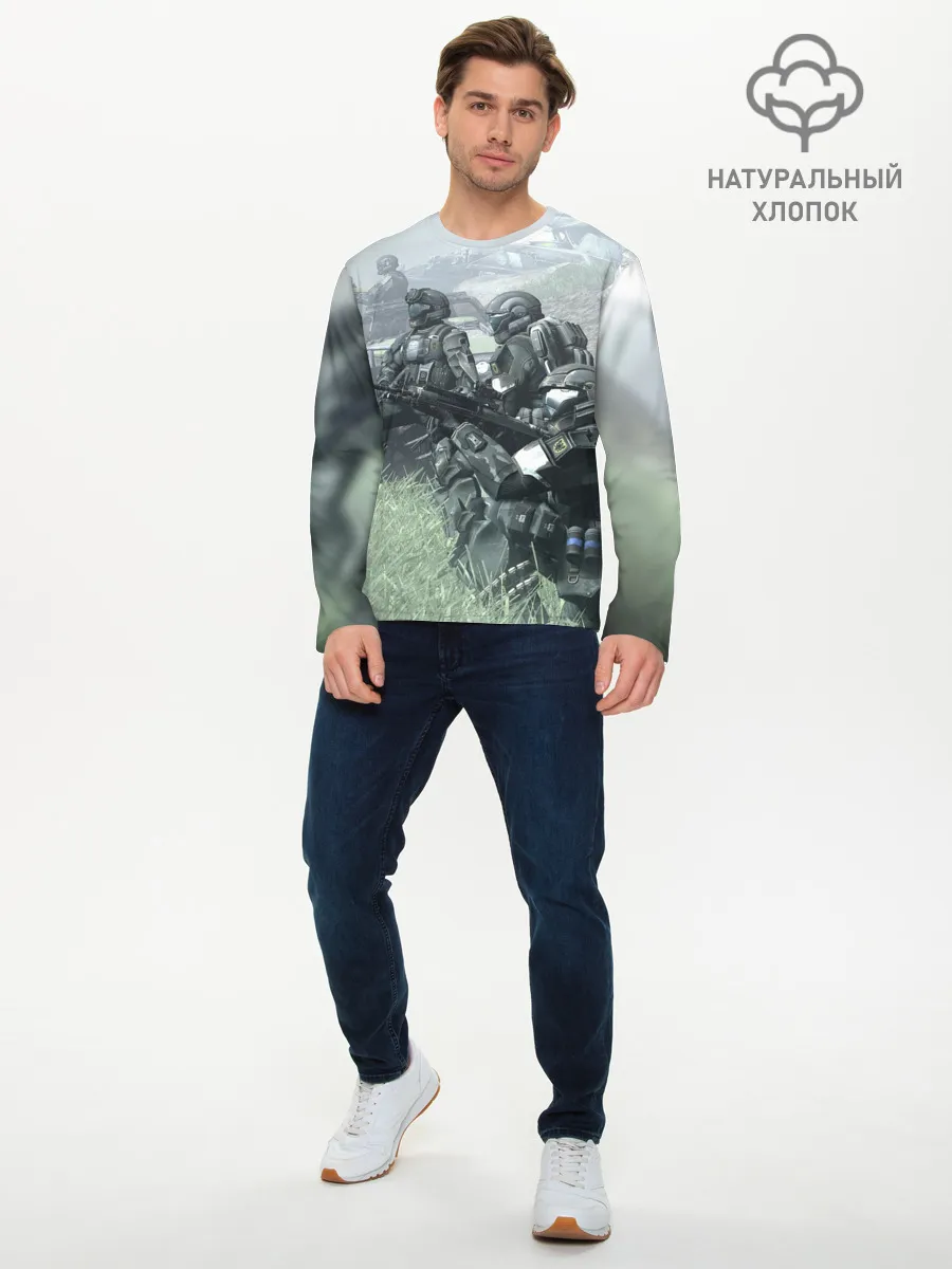 Мужской лонгслив базовый / Halo 2