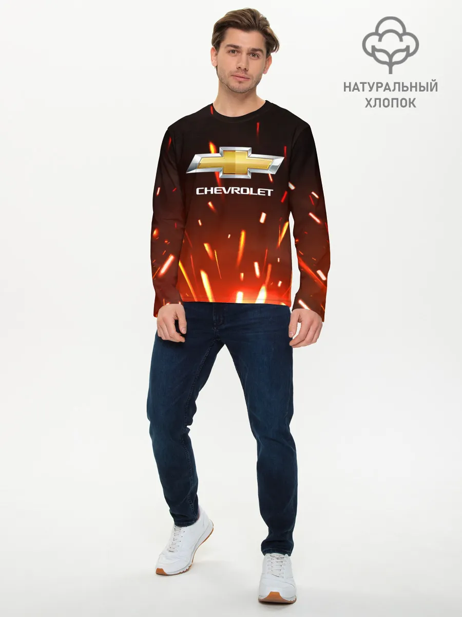 Мужской лонгслив базовый / CHEVROLET