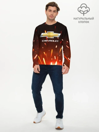 Мужской лонгслив базовый / CHEVROLET