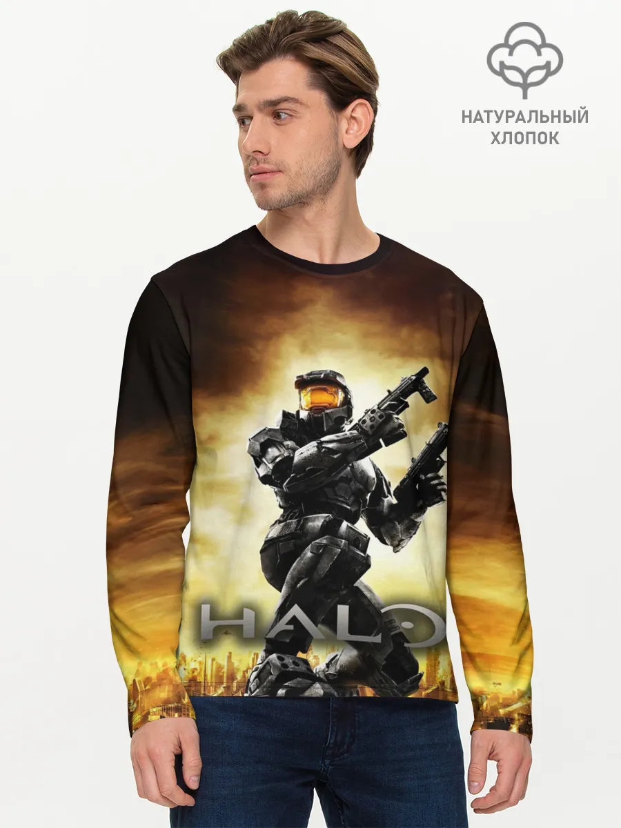 Мужской лонгслив базовый / Halo Infinite