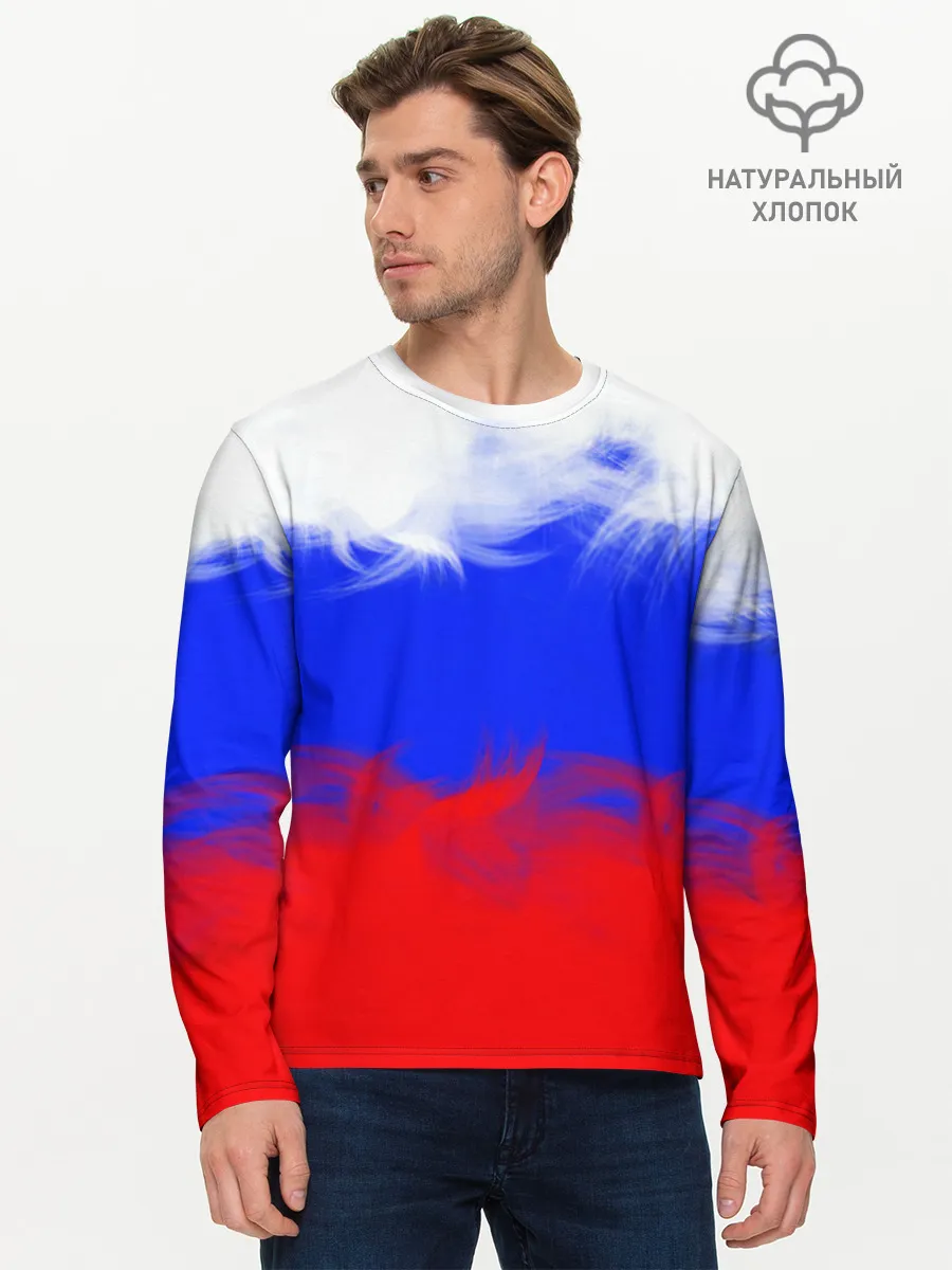 Мужской лонгслив базовый / Россия.
