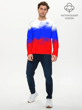 Мужской лонгслив базовый / Россия.