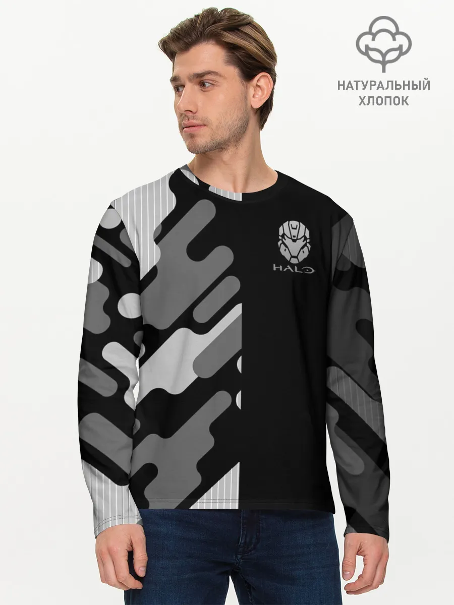 Мужской лонгслив базовый / Halo