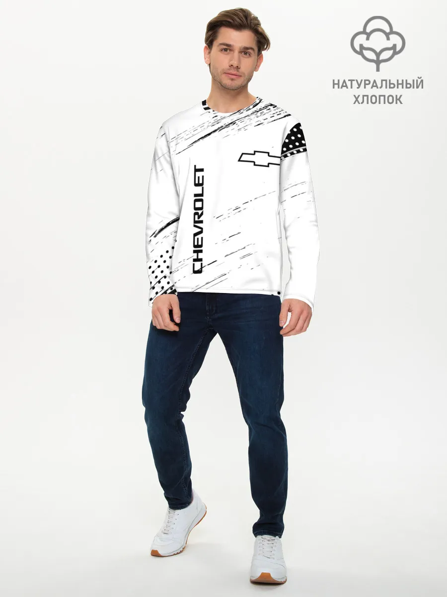 Мужской лонгслив базовый / CHEVROLET