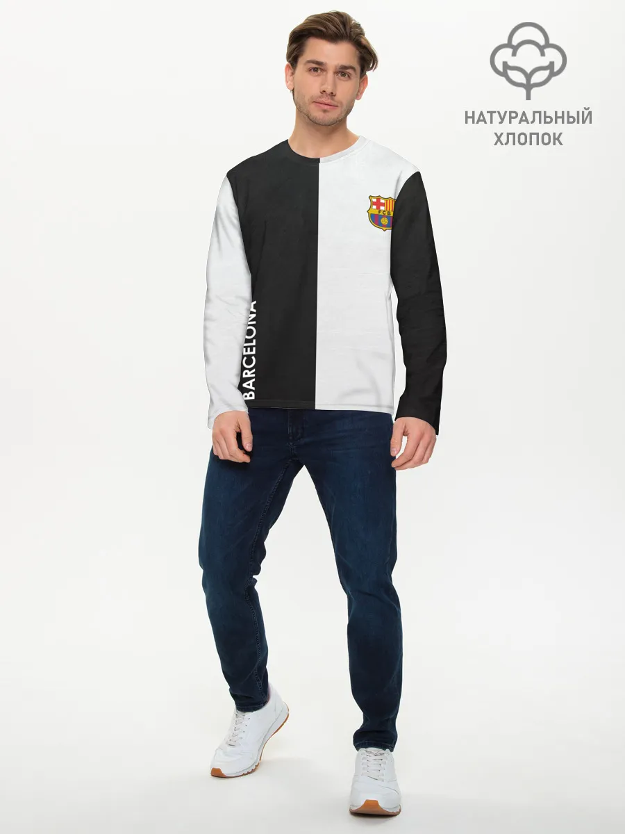 Мужской лонгслив базовый / Barcelona