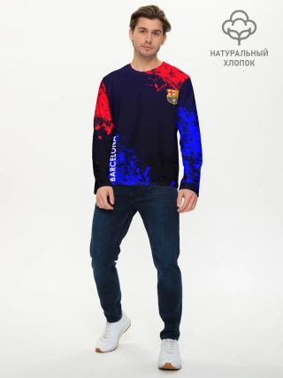 Мужской лонгслив базовый / Barcelona