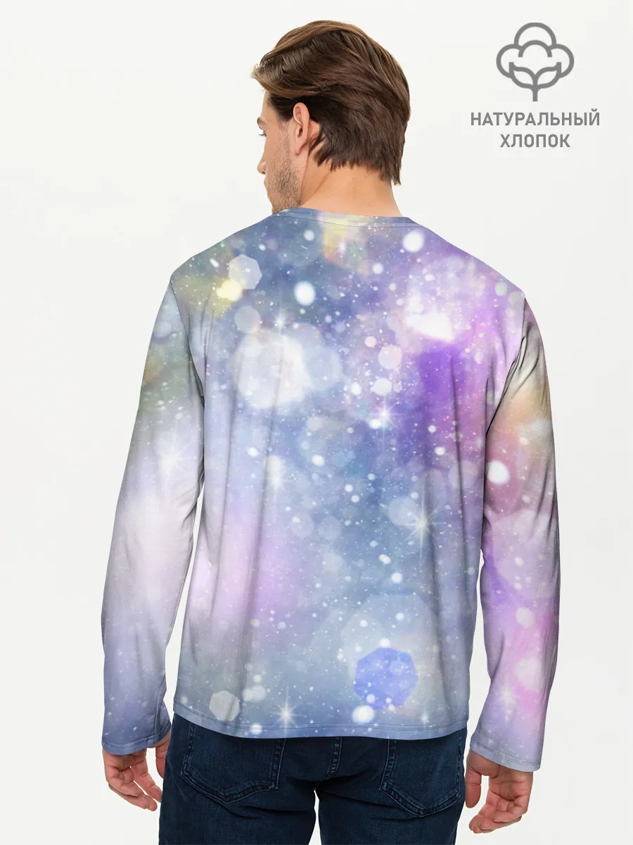 Мужской лонгслив базовый / Звездное небо