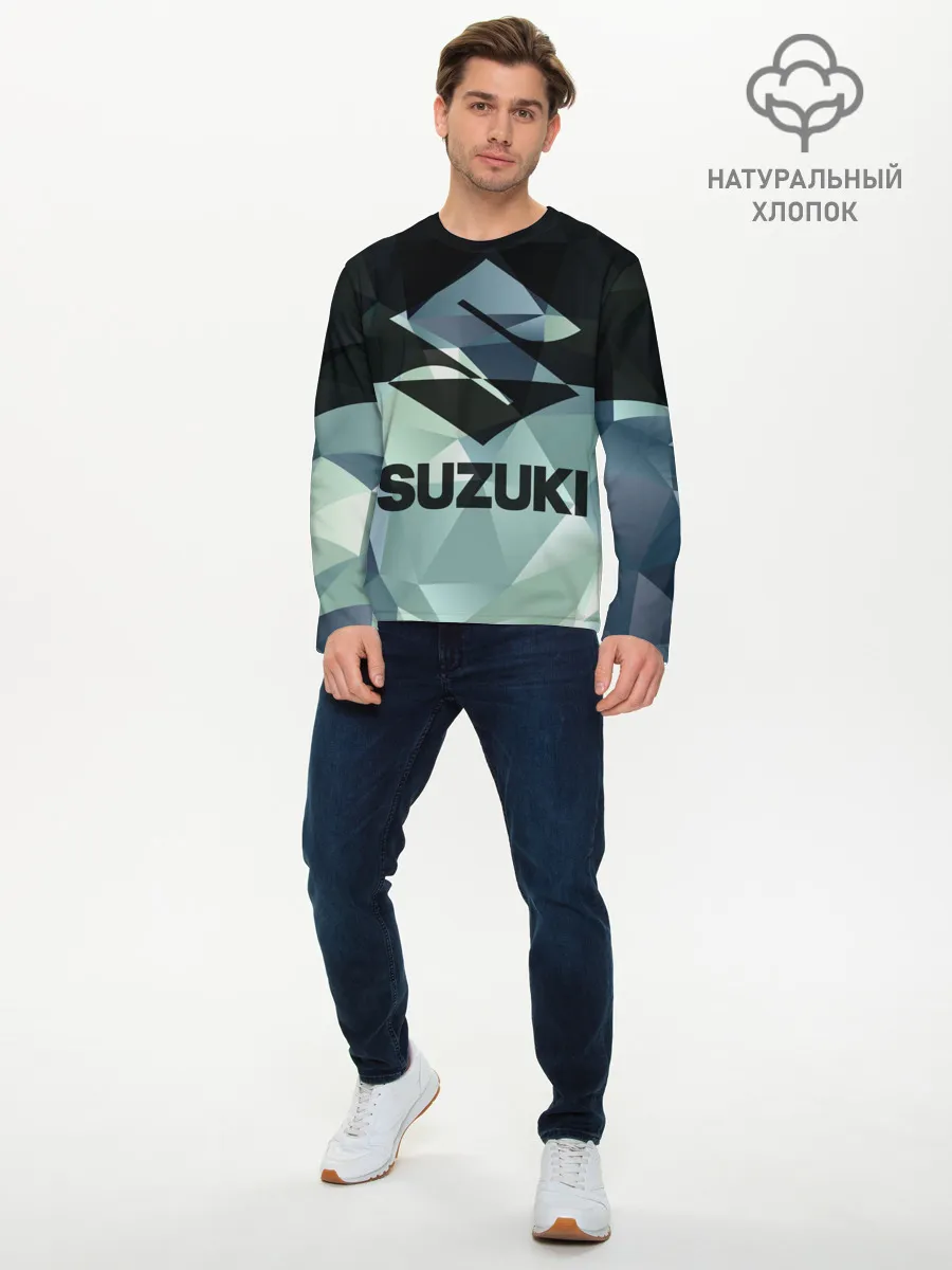Мужской лонгслив базовый / SUZUKI