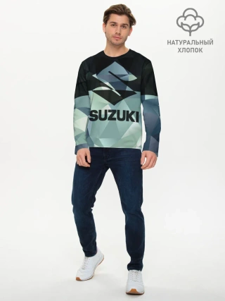 Мужской лонгслив базовый / SUZUKI