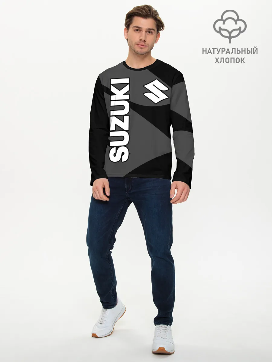 Мужской лонгслив базовый / SUZUKI